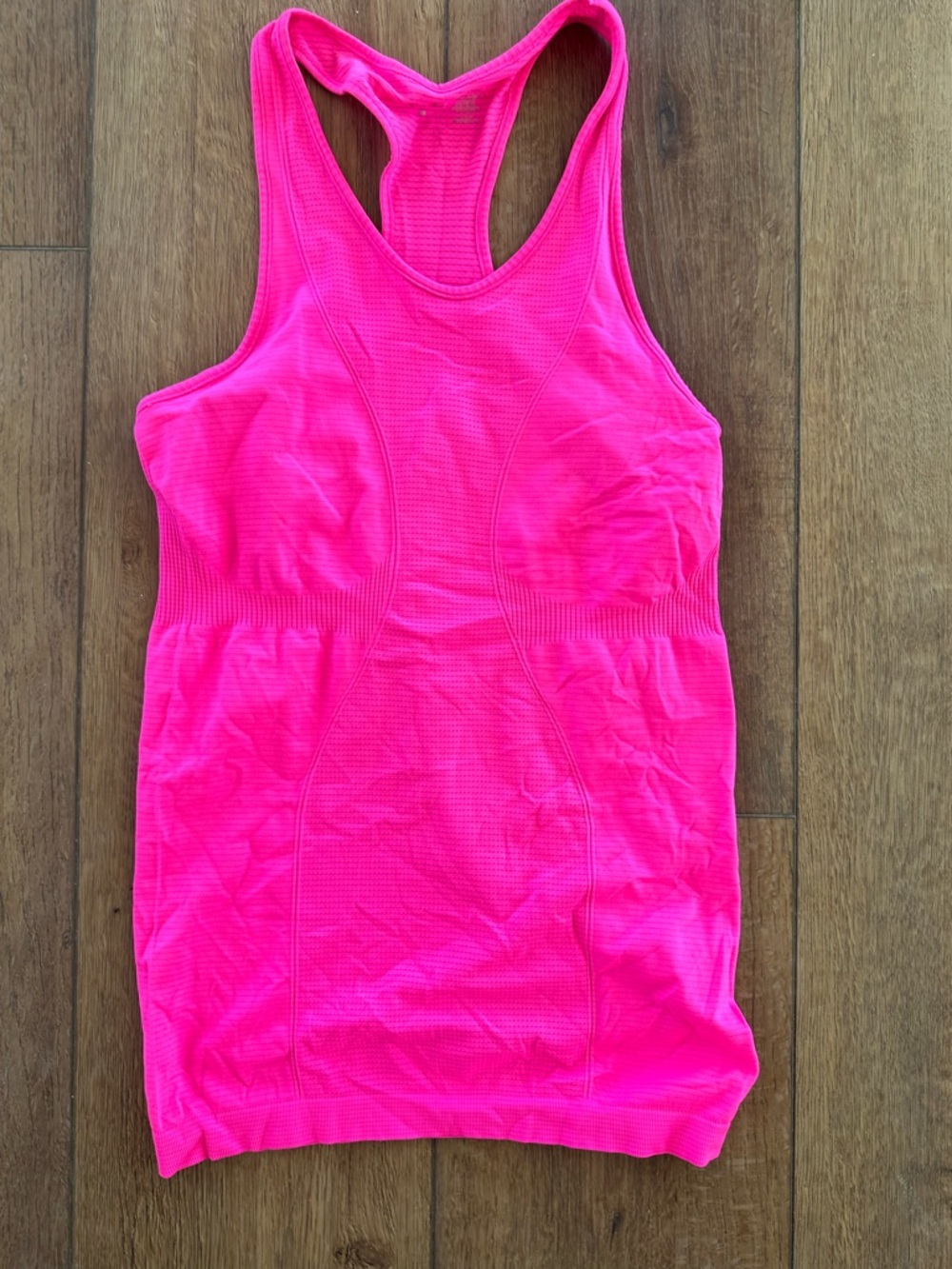ZYIA Neon Pink Seamless Racerback Tank